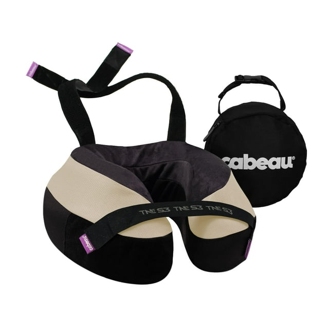 Almohada de viaje para cuello Cabeau TNE S3 de espuma viscoelástica con soporte 360°