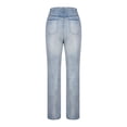 thumbnail image 6 of Wide Leg Jeans for Women High Waist Baggy Distressed Jeans Pants Straight Bootcut Denim Trousers Casual Cowgirl Pants, 6 of 6