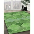 thumbnail image 2 of Ahgly Company Indoor Rectangle Patterned Shamrock Green Novelty Area Rugs, 7' x 10', 2 of 6