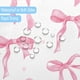 thumbnail image 5 of Cortina de ducha Wirfray Bows rosa impermeable para niñas 180 x 180 cm, 5 of 9