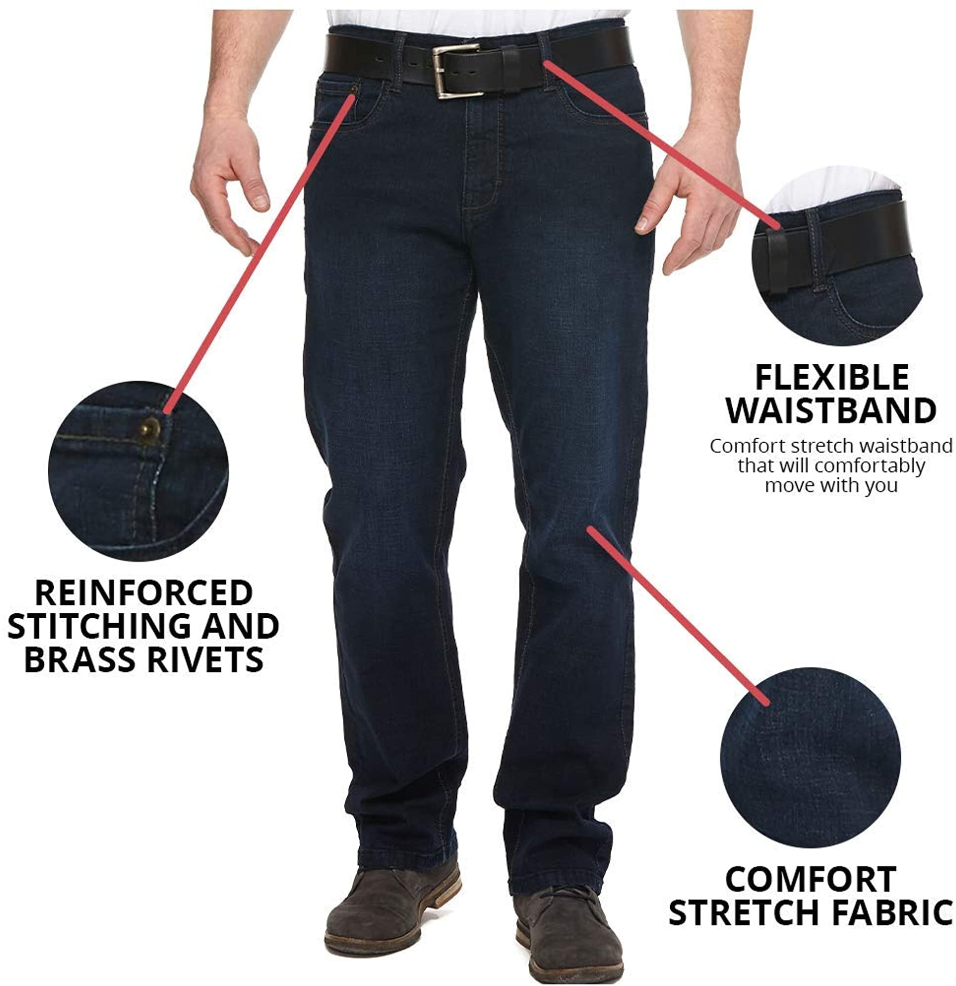 Urban Star Mens Jeans Relaxed Fit 