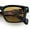 Black Tortoise - Brown, variant on Gentlemanly Hipster Narrow Rectangle Horn Rim Mens Plastic Sunglasses All Black