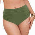 thumbnail image 3 of NIEWTR Swim Bottom High Waist Basic Full Coverage Bikini Swimsuit Briefs(AG,XXL), 3 of 9