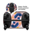 thumbnail image 5 of Wukai Hand Painted Abstract Leopard Print Elastic Luggage Cover: Personalized Protection for Your Suitcase - Fits 19~29-inch, Washable & Durable Travel Companion-X-Large, 5 of 8