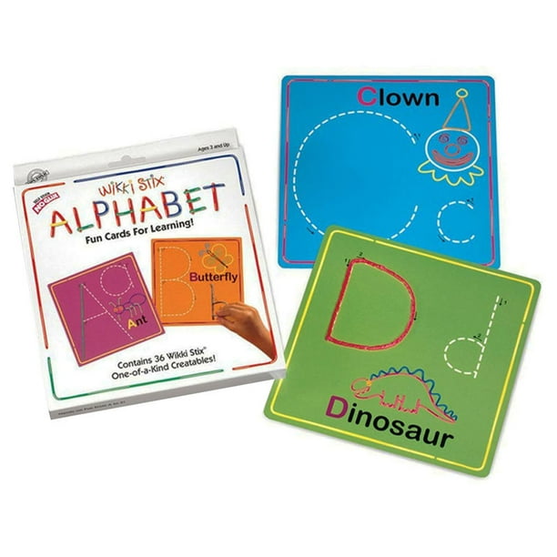 wikki stix alphabet card set 36 pieces walmartcom