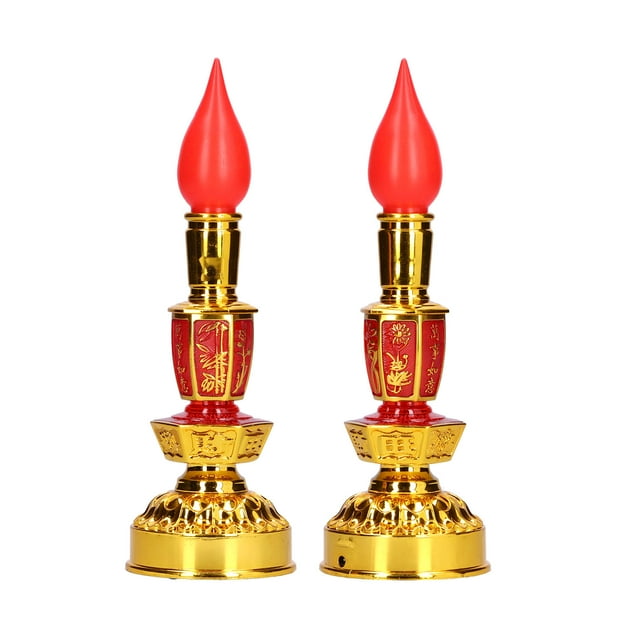 Buddha Lamp, Meditation Lamp LED Light with 2 Power Options Low Power Consumption Chinese Style Traditional Decor for Home Buddhist Altar Yoga Studio Temple