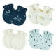 thumbnail image 1 of Gerber Essentials Mitones bebé azul blanco 4 pzs algodón antirrasguños 0-3 meses, 1 of 5