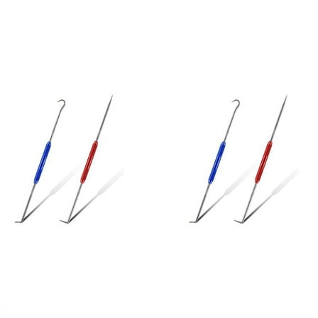 Double Pointed Scriber, 4 Pcs Metal Scribe Tool Hook and 45 Degree 90 Degree Tip Marking Tool for Machinists,Technicians