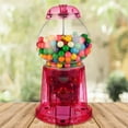 thumbnail image 6 of Translucent 11in Gumball Machine Coin Bank by Great Northern Popcorn, Pink, 6 of 7