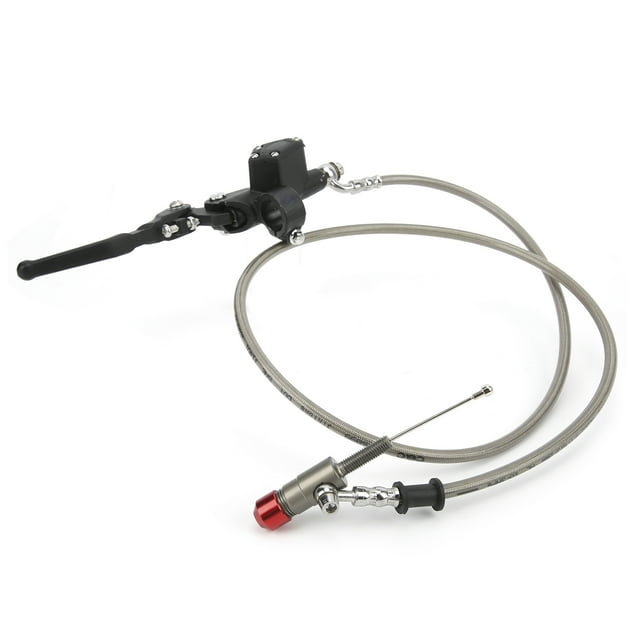 Palanca de freno de embrague hidráulico de 7/8 pulgadas con cable de 47,2 pulgadas para motocicleta todoterreno de 125 cc, 150 cc, 180 cc, 200 cc y 250 cc.