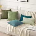 thumbnail image 4 of Wehilion Pack of 2 Corduroy Decorative Throw Pillow Covers Soft Boho Striped Pillow Covers Modern Farmhouse Christmas Home Decor for Sofa Living Room Couch Bed, 4 of 6