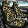 thumbnail image 3 of ZIATUBLE Sunflower Butterfly Car Seat Covers for Women Washable Front Seat Covers Full Set of 2 Comfortable Auto Protectors for Most Cars Car Accessories for Interior Decoration, 3 of 7