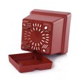thumbnail image 2 of 6.75'' x 6.75'' Square Green BPA Free Plastic Plant Pot with Drainage Holes, 2 of 11