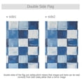 thumbnail image 4 of Yayeee Garden Flag 28" x 40" Double Sided Outdoor Yard Lawn Holiday Decorations, Blue and Gray Plaid Pattern, 4 of 6