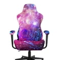 thumbnail image 3 of Whosucclay Galaxy Print Gaming Chair Cover, Stretchable Elastic Computer Desk Chair Cover with Armrest Covers, 4Pcs Soft Non Fading Office Chairs Covers Slipcovers, 3 of 8