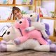 thumbnail image 3 of Juguete de peluche de unicornio grande, muñeca de unicornio, juguete de peluche de corazón para niña, almohada de peluche de unicornio suave brillar Electrónica, 3 of 3