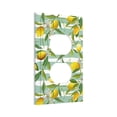 thumbnail image 2 of Kll Lemon Wall Plate,Gloss Finish,Standard Size 1 - 5" X 3", Polycarbonate Thermoplastic,Electric Receptacle Plug Covers, 2 of 8