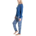 thumbnail image 3 of Muk Luks Soft Knit Matching Family Pajama Set , Navy Blue Car/Ikat, Medium, 3 of 4