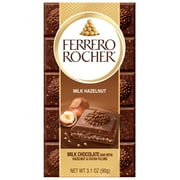Ferrero Rocher Premium Chocolate Bar, Milk Chocolate Hazelnut, 3.1 oz