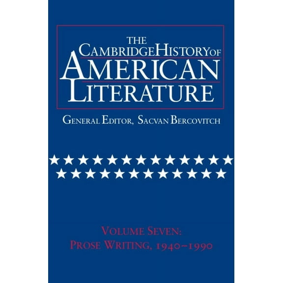 Cambridge History of American Literature Cambridge History of American Literature, Book 07, (Hardcover)