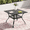 Square Table, variant on SUNCROWN 37" Black Patio Outdoor Dining Table Metal Steel Slat Square Bistro Table for Porch Deck Garden Backyard Poolside, 1.57" Umbrella Hole