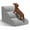 Gray, variant on Dog Stairs for Small Dogs, High Density Foam Dog Ramp, Extra Wide Non-Slip Pet Steps for High Beds Or Couch, Soft Foam Doggie Ladder for Dogs Injured, Older Pets, Small Cats, 2 Steps