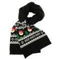 thumbnail image 1 of Unisex Navidad Papá Noel Patrón De Copo De Nieve Invierno Cálido Gorro De Punto Sombrero De Bulbo De Pelo Bufanda Larga De Navidad Yuarrent AP007676-01, 1 of 6