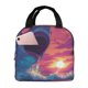 thumbnail image 1 of Balery Hawaiian Island Beach Shark Bolsa de Almuerzo Aislada – Caja de Almuerzo con Papel de Aluminio Grueso, Mantiene la Comida Fresca por 4 Horas, 1 of 8