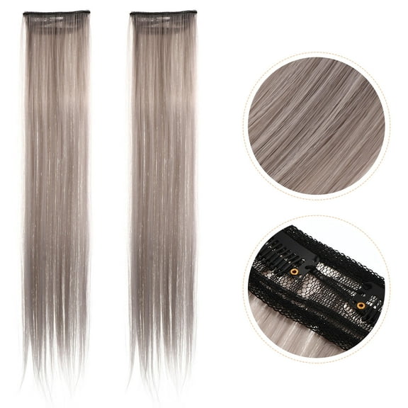 YSNOOWE Highlight Hair Accessory High Temperature Fiber 2Pcs 11.8X1.6X0.2In