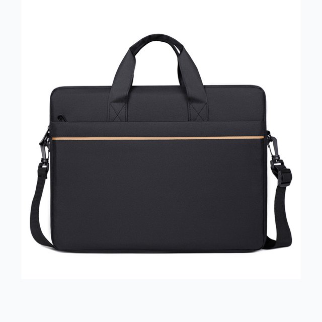 Black Spacious Laptop Tote Bag For 15-16 Inch Devices With Adjustable Strap And Professional Look