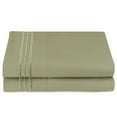 thumbnail image 2 of Clara Clark Pillow Cases Premier 1800 Microfiber Collection Pillow Case Set Of 2 Pieces, Standard Size, Sage Olive Green, 2 of 7