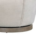 thumbnail image 4 of Benjara Sofi 32" Plush Swivel Chair- Cushioned Seating- Cream White Upholstery, 4 of 6