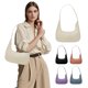 thumbnail image 1 of Bolso de hombro de mujer - Bolso casual y bolso mensajero - Cuero PU - Beige, negro, rosa, azul cielo - 9,06x8,27x2,76 pulgadas, 1 of 6