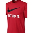 thumbnail image 2 of Nike Men's Short Sleeve Just Do It Swoosh Graphic Active T-Shirt Red S, 2 of 3