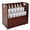 Mahogany, variant on Adir Blue Print Storage Organizer- Mobile Roll File Cart, Construction Plan Holders, Blueprint Cabinet with Wheels (20 Slots, Black)