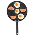 thumbnail image 1 of Zerodis Frying Pan, 5 Round Holes Aluminum Practical Convenient For Home Kitchen Breakfast Cooking Pan, 1 of 8