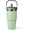 20oz-Green with Grey Lid, variant on 20 oz Insulated Tumbler with Handle, Leak Proof Lid and Flip Straw, Double Wall Stainless Steel Travel Coffee Mug, Cupholder Friendly, Grey