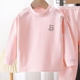 thumbnail image 4 of CAUYDY Child Girl Pjs Clothing for Kids 5T 6T 7T 8T 9T 10T Long Sleeve Tee Shirt and Pants Set Girls Fall Winter Outfits Sizes 5-6 Years,Pink, 4 of 5