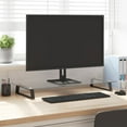 thumbnail image 1 of vidaXL Monitor Stand Black 80x35x8 cm Tempered Glass and Metal, 1 of 5