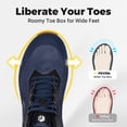 thumbnail image 2 of FitVille Men's Wide Fit Slip - Resistant Running Shoes Thick-Sole Upgraded Arch Support Shoes for Men, 2 of 6