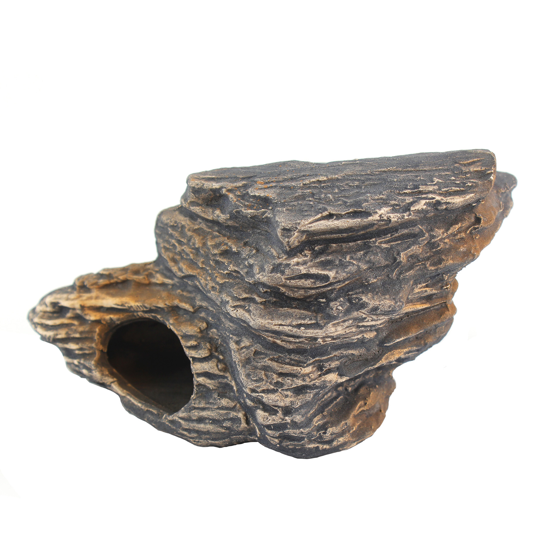 Hot Ceramic Rock Cave Ornament Stones For Fish Tank Filtration Aquarium BLUS