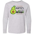 thumbnail image 3 of Inktastic Auntie's Little Avocado with Cute Baby Avocado Long Sleeve Youth T-Shirt, 3 of 5