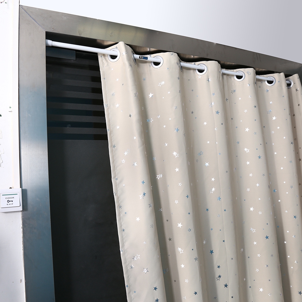EXTENDABLE TELESCOPIC SHOWER CURTAIN RAIL ROD POLE BATH WINDOW SPRING LOADED