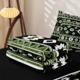 thumbnail image 5 of Erosebridal Rhombus Geometric Print Zipper Queen Comforter Set with Fitted Sheet and 2 Pillowcases,Western Aztec Zipper Bedding Set For Boys,Black Reversible,4 Pieces, 5 of 7