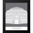 thumbnail image 2 of Fab Funky 12x14 Black Modern Framed Museum Art Print Titled - London Albert Hall Monochrome, 2 of 5