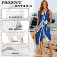 thumbnail image 6 of Garronmavis Matching Outfits for Couples Polynesian Short Sleeve Shirt for Men Size M Lightweight Shirts and Women's Round Neck Dress Hawaiian Vacation Sundress, 6 of 7