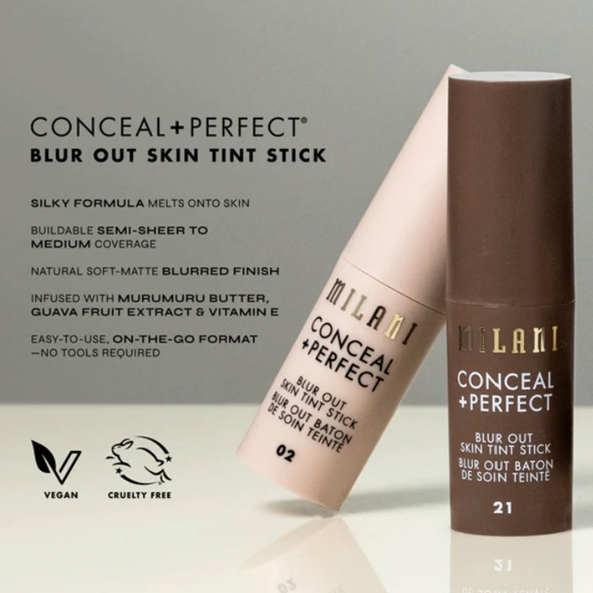 Milani - Conceal + Perfect Blur Out Skin Tint - 09 Light Medium with Golden Beige Undertone - 1Pc