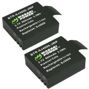 Wasabi Power Battery for SJCAM SJ4000, SJ5000 and 1080P, 4K Action Cameras (2-Pack)
