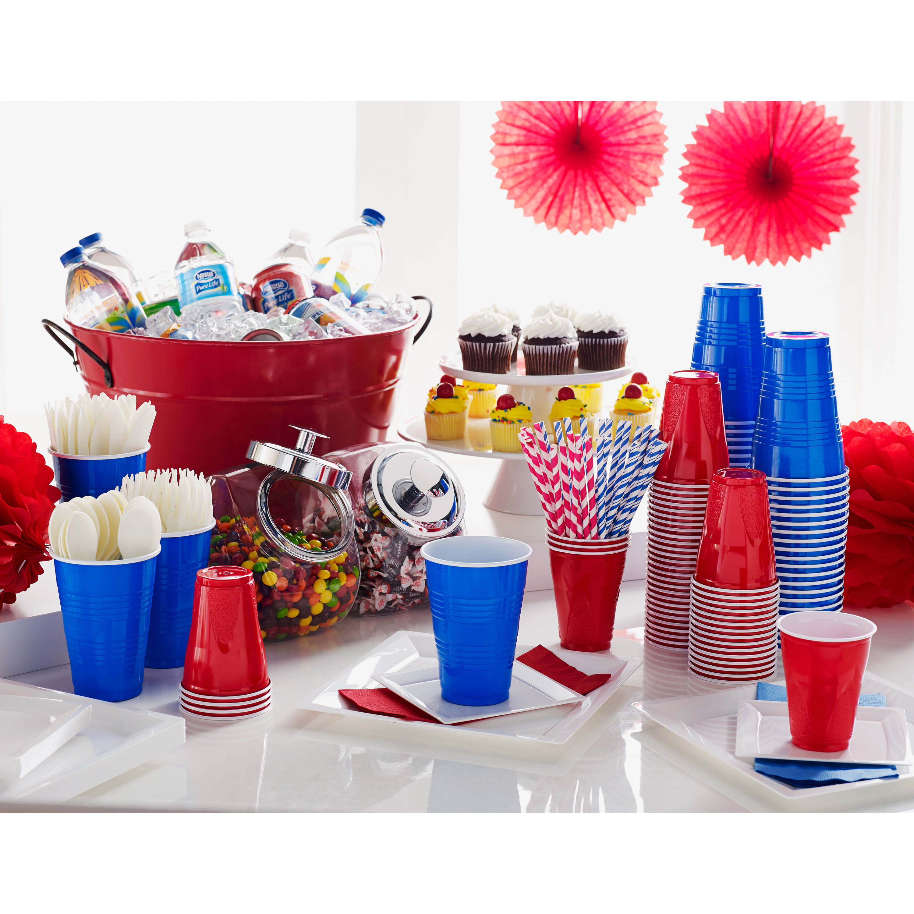 PAMI Blue Plastic Party Cups [Pack of 50] - 16oz Disposable Drinking  Glasses- Colored Plastic Glasse…See more PAMI Blue Plastic Party Cups [Pack  of