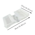 thumbnail image 3 of Mesh Bath Toy Storage Organizer Hanging Bag for Shower Tub Bathroom Fabric Sorting Container, 3 of 6